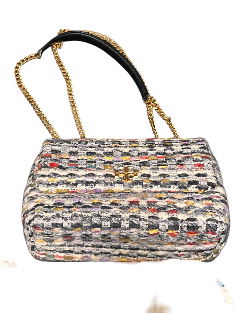 Tory Burch Kira Small Convertible Shoulder Bag Is A Multi-Color Tweed Handbag